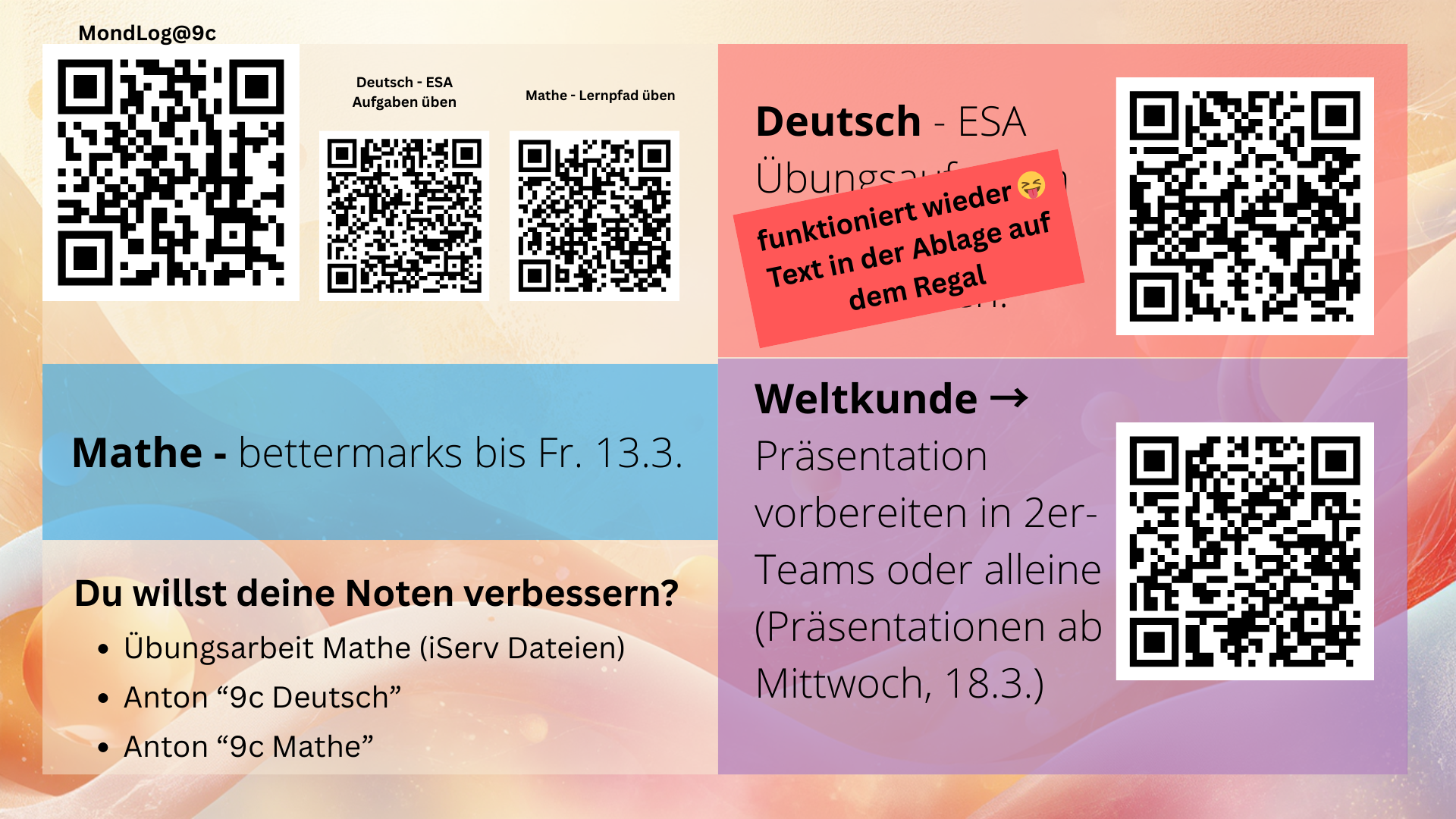 Wochenansicht KW 11