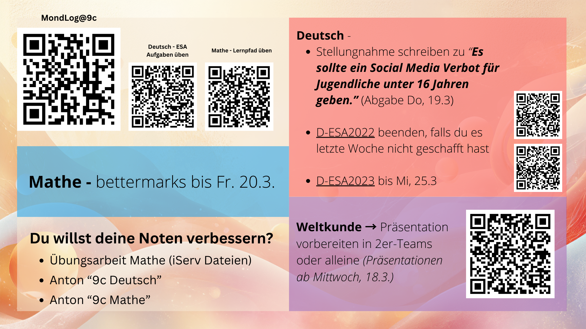 Wochenansicht KW 12